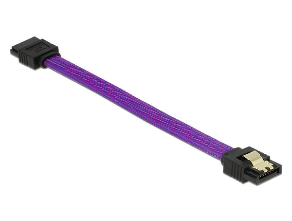 DeLOCK 83688 SATA-kabel 0,1 m SATA 7-pin Lilla