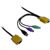 Inter-Tech KVM-1708 rack-konsol 43,2 cm (17") 1280 x 1024 pixel Stål Sort