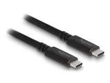 DeLOCK 80009 USB-kabel USB4 Gen 3x2 1,2 m USB C 40 Gbit/sek. 240 W Sort