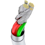Baseus CATYS-A02 USB-kabel 2 m USB A USB C 0,48 Gbit/sek. 66 W Hvid
