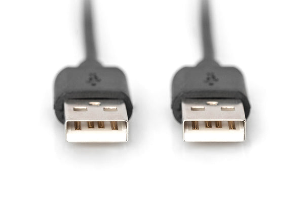 Digitus AK-300100-018-S USB-kabel USB 2.0 1,8 m USB A 0,48 Gbit/sek. Sort