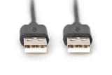 Digitus AK-300100-010-S USB-kabel USB 2.0 1 m USB A 0,48 Gbit/sek. Sort