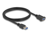 DeLOCK 80486 USB-kabel USB 3.2 Gen 1 (3.1 Gen 1) 1 m USB A 5 Gbit/sek. Sort