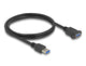 DeLOCK 80486 USB-kabel USB 3.2 Gen 1 (3.1 Gen 1) 1 m USB A 5 Gbit/sek. Sort