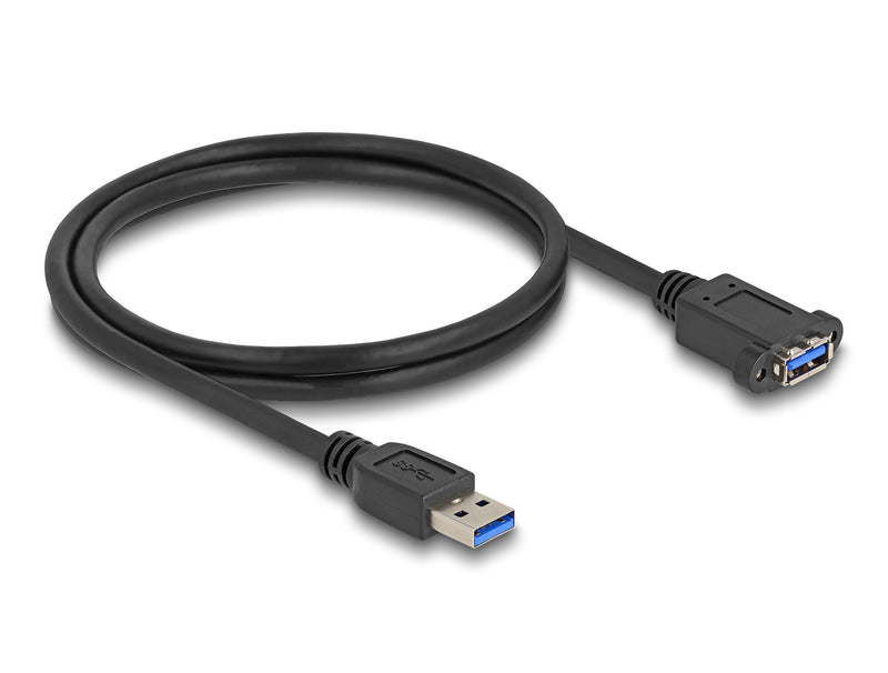 DeLOCK 80486 USB-kabel USB 3.2 Gen 1 (3.1 Gen 1) 1 m USB A 5 Gbit/sek. Sort