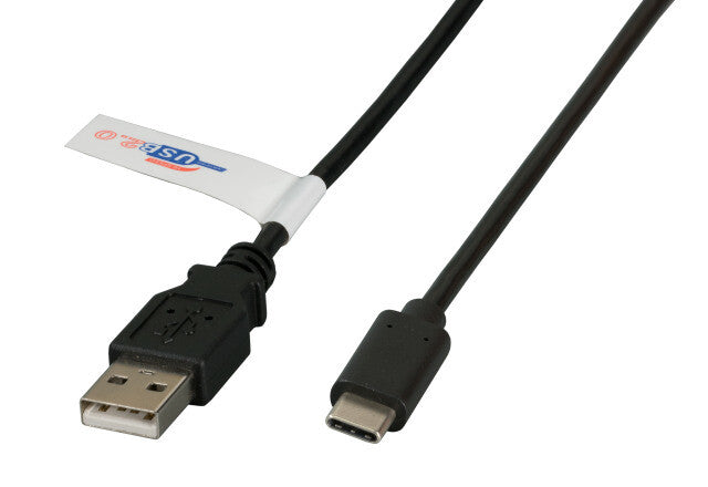 EFB Elektronik K5258SW.1 USB-kabel USB 2.0 1 m USB A USB C 0,48 Gbit/sek. Sort