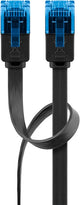 Goobay 96301 netværkskabel Sort 0,5 m Cat6a U/UTP (UTP) Flad