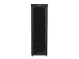 Lanberg FF01-8047-12BL stativ 47U Fritstående reol Sort