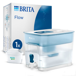 Brita FLOW MXpro Bordplade vandfilter 8,2 L Blå, Hvid