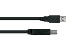 Kabelmeister UK30P-AB-005S USB-kabel USB 3.2 Gen 1 (3.1 Gen 1) 0,5 m USB A USB B 5 Gbit/sek. Sort