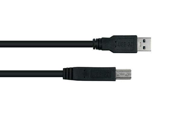 Kabelmeister UK30P-AB-005S USB-kabel USB 3.2 Gen 1 (3.1 Gen 1) 0,5 m USB A USB B 5 Gbit/sek. Sort