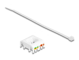 DeLOCK 87891 kabelsamler RJ45 Sølv, Hvid
