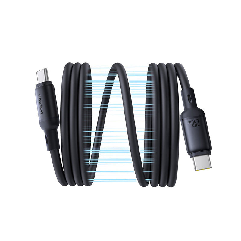 Baseus PicoGo USB-kabel 1 m USB C 0,48 Gbit/sek. 240 W Sort