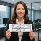 Inca IBK-580BT tastatur Hjemme/kontor USB + Bluetooth QWERTY Hvid