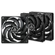 ARCTIC P12 Slim PWM PST Computerkabinet Ventilator 12 cm Sort 3 stk