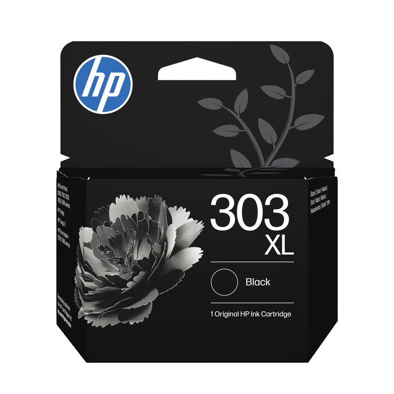 HP Original 303XL-blækpatron med høj kapacitet, sort