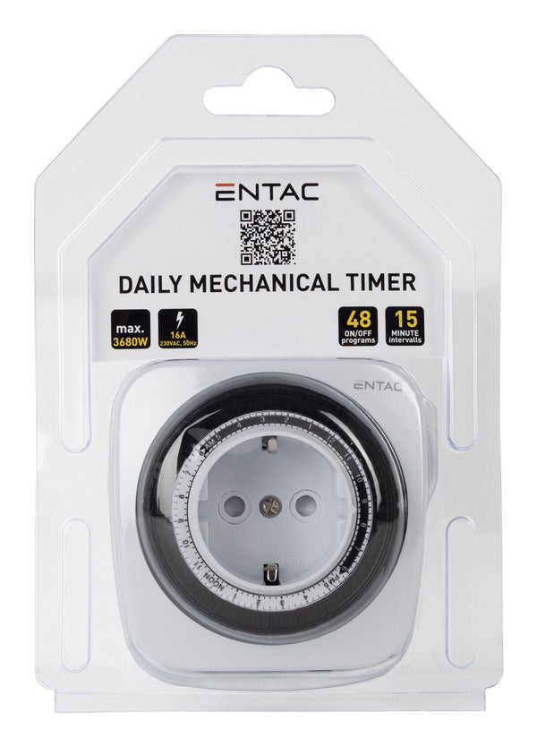 Entac EMTM24-1E strømstik adapter Sort, Hvid