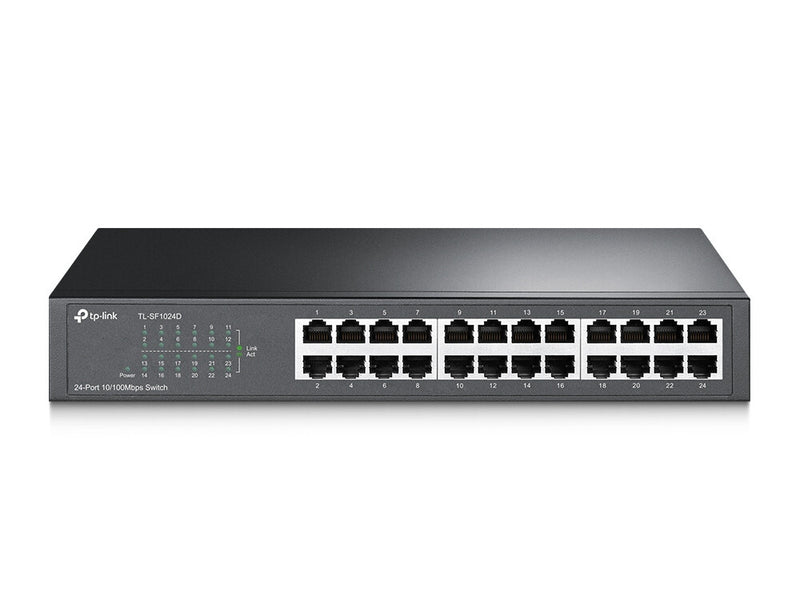 TP-Link TL-SF1024D netværksswitch Ikke administreret Fast Ethernet (10/100) Grå