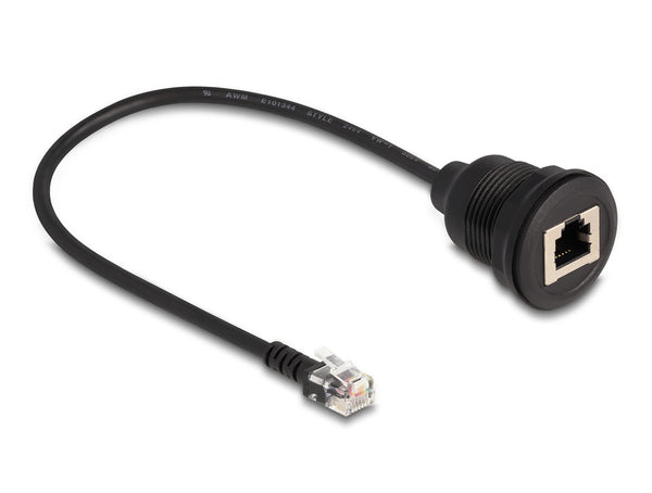 DeLOCK 87955 telefonkabel 0,3 m Sort