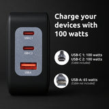 Intenso 7810010 strømadapter og vekselret Indendørs 100 W Sort