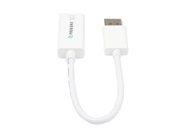 Prokord DP12-UH01 videokabel adapter 0,15 m DisplayPort HDMI Hvid