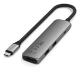 Satechi ST-P4SM interface hub USB Type-C 10000 Mbit/s Grå