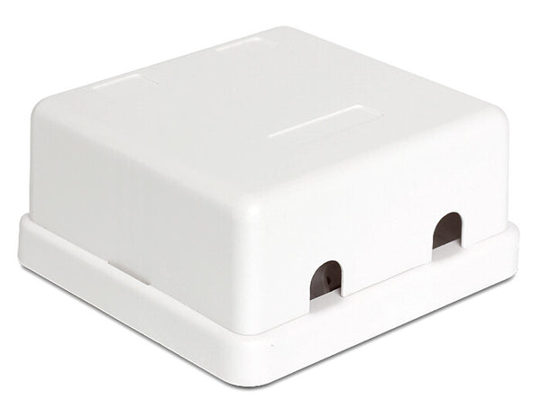 DeLOCK 86207 kabelsamler 2x Keystone Hvid