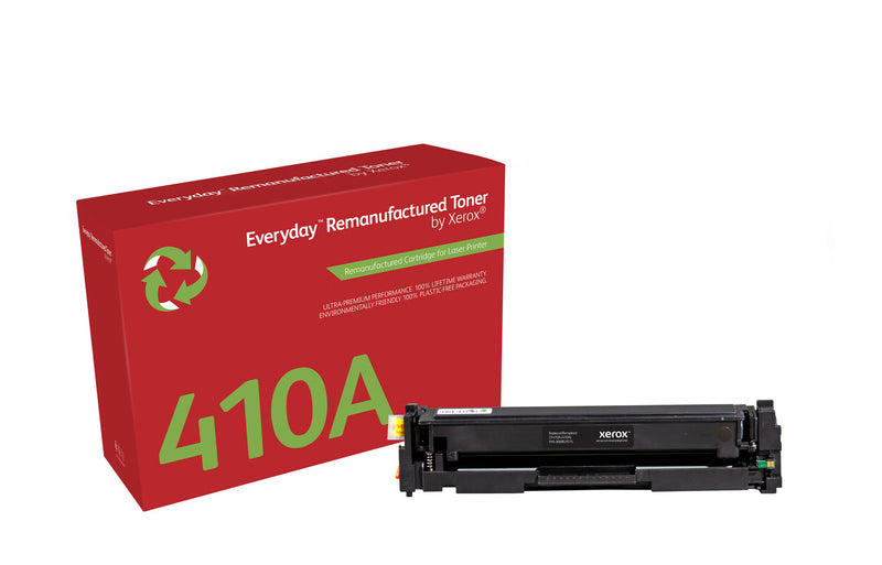 Everyday™ sprt Remanufactured Toner by Xerox compatible with HP 410A (CF410A), Standard kapacitet