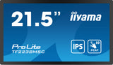 iiyama TF2238MSC-B1 computerskærm 53,3 cm (21") 1920 x 1080 pixel Fuld HD LED Berøringsskærm Sort