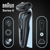 Braun Series 6 61-N1200s Folie shaver Trimmer Sort