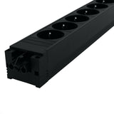 Bachmann 906.12640 stikdåse 6 AC stikkontakt(er) Indendørs Sort