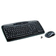 Logitech MK330 tastatur Mus inkluderet Kontor USB QWERTY Spansk Sort, Grå