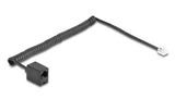 DeLOCK 88721 telefonkabel 2 m Sort