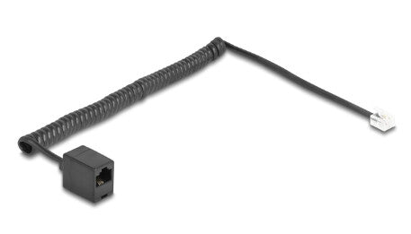 DeLOCK 88721 telefonkabel 2 m Sort