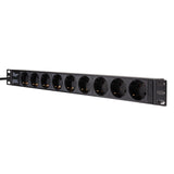 2Direct PDU9C03 strømforsyningsenhed (PDU) 9 AC stikkontakt(er) 1U Sort