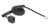 DeLOCK 90232 telefonkabel 3 m Sort