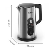 Tefal Selection KI871DE0 elkedel 1,7 L 1500 W Sort, Rustfrit stål