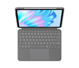 Logitech Combo Touch QWERTY US International Smart Connector Grå