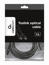 Gembird Toslink, 7.5m lydkabel 7,5 m Sort