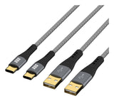 EFB Elektronik USB-AC-00006 USB-kabel USB 2.0 1 m USB A USB C 0,48 Gbit/sek. 60 W Sort, Grå
