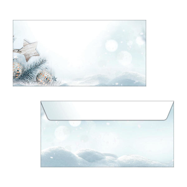 Sigel DU312 kuvert DL (110 x 220 mm) Blå, Hvid 25 stk