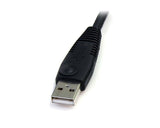 StarTech.com DP4N1USB6 KVM-kabel Sort 1,829 m