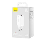 Baseus GaN5 Pro Universel Hvid Vekselstrøm, USB Hurtig opladning Indendørs