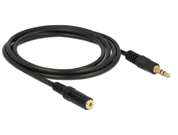 DeLOCK 83766 lydkabel 2 m 3.5mm Sort