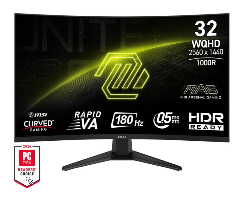 MSI MAG 325CQF computerskærm 80 cm (31.5") 2560 x 1440 pixel Wide Quad HD Sort