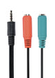 Gembird CCA-417 lydkabel 0,2 m 3.5mm 2 x 3.5mm Sort