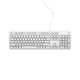 DELL KB216 tastatur Universel USB QWERTY Nordisk Hvid