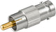 Goobay 11355 kabel kønsskifter BNC RCA Sølv