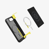 Spigen Rugged Armor (MagFit) mobiltelefon etui 15,5 cm (6.1") Cover Sort