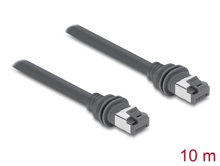 DeLOCK 90666 netværkskabel Grå 10 m Cat6
